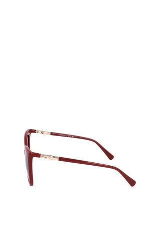 Lunettes de soleil femme - Catégorie 2 - Longchamp - Doré, marron et rouge