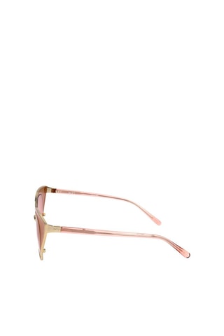 Lunettes de soleil femme - Catégorie 1 - Linda Farrow - Doré et rose