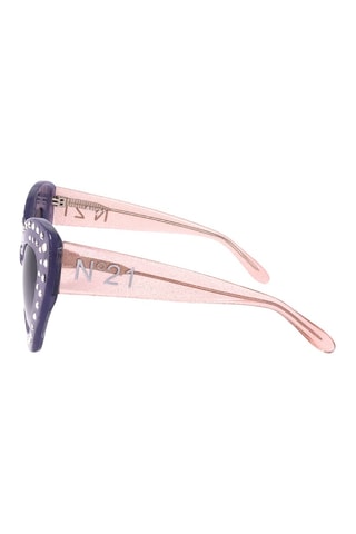 Lunettes de soleil femme - Catégorie 1 - No 21 by Linda Farrow - Rose et violet