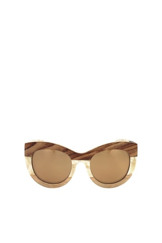 Lunettes de soleil femme - Catégorie 2 - Phillip Lim by Linda Farrow - Beige et marron