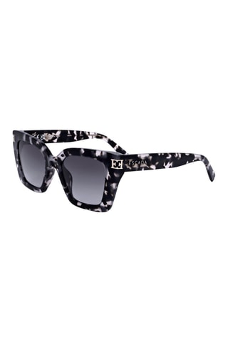Lunettes de soleil femme - Catégorie 2 - Escada - Noir, bleu, doré et gris