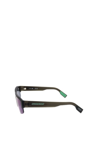 Lunettes de soleil homme - Verres effet miroir - Catégorie 3 - Lacoste - Gris et violet