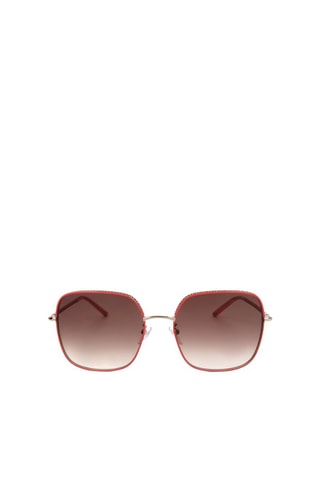 Lunettes de soleil femme - Catégorie 2 - Escada - Doré, marron et rouge
