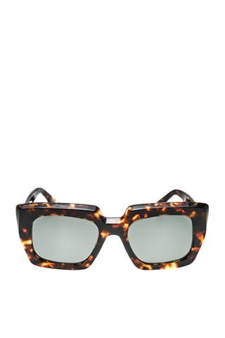 Lunettes de soleil femme - Catégorie 3 - Retrosuperfuture - Jaune et marron