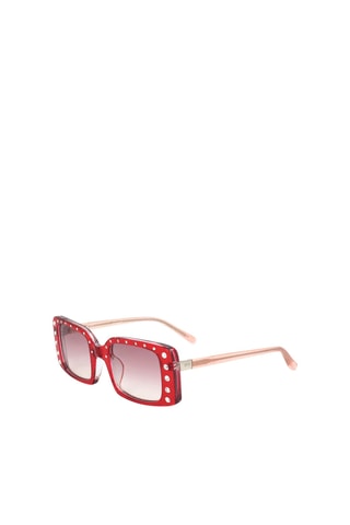 Lunettes de soleil femme - Catégorie 2 - No 21 by Linda Farrow - Rose et rouge