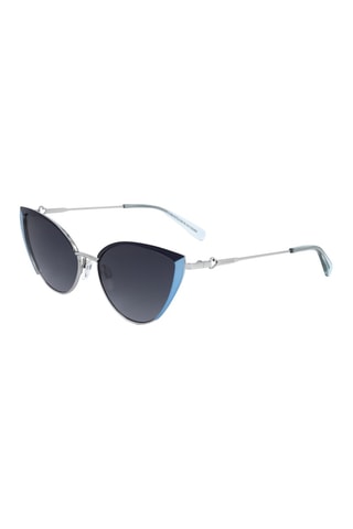 Lunettes de soleil femme - Catégorie 3 - Love Moschino - Argenté, bleu et noir