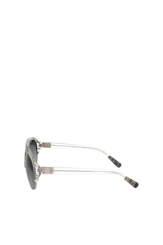Lunettes de soleil homme - Catégorie 2 - Kris Van Assche by Linda Farrow - Argenté, blanc et gris