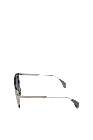 Lunettes de soleil femme - Catégorie 3 - Police - Argenté, bleu et gris
