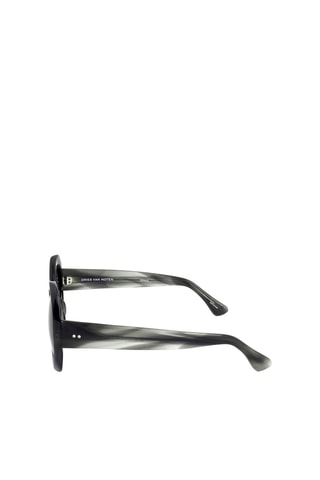 Lunettes de soleil femme - Catégorie 2 - Dries Van Noten by Linda Farrow - Gris et noir