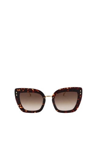 Lunettes de soleil femme - Catégorie 2 - Isabel Marant - Doré, marron et noir