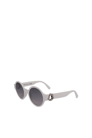 Lunettes de soleil femme - Catégorie 2 - Ferragamo - Blanc et gris