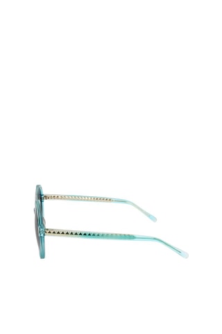 Lunettes de soleil femme - Catégorie 2 - Linda Farrow - Bleu et gris