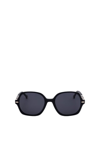Lunettes de soleil femme - Catégorie 3 - Carolina Herrera - Noir, doré et gris
