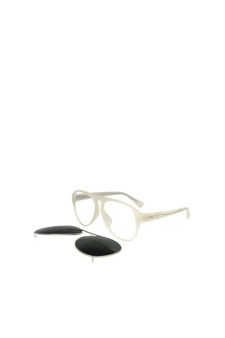 Lunettes de soleil homme - Catégorie 3 - Dries Van Noten by Linda Farrow - Blanc et vert