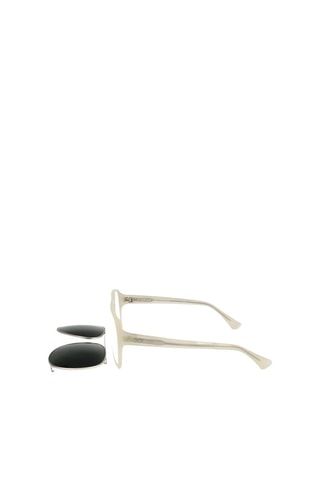 Lunettes de soleil homme - Catégorie 3 - Dries Van Noten by Linda Farrow - Blanc et vert
