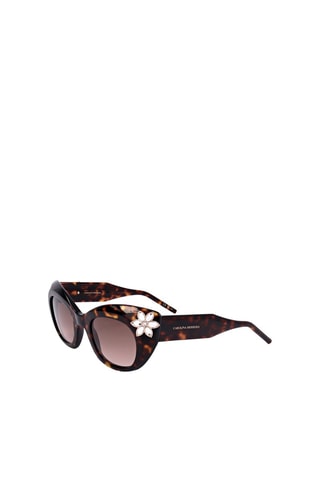 Lunettes de soleil femme - Catégorie 2 - Carolina Herrera - Argenté, marron et noir
