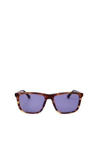 Lunettes de soleil homme - Catégorie 2 - Police - Bleu et marron