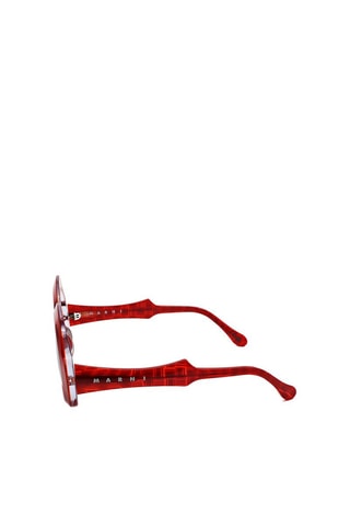 Lunettes de soleil femme - Catégorie 3 - Marni - Rouge et gris