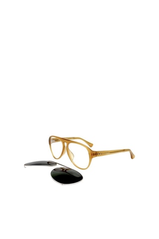 Lunettes de vue homme - Verres solaires amovibles - Catégorie 3 - Dries Van Noten by Linda Farrow - Argenté, marron et noir