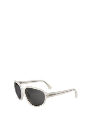 Lunettes de soleil homme - Catégorie 2 - Dries Van Noten by Linda Farrow - Blanc et gris