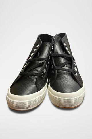 Hoge Leren Sneakers - Zwart