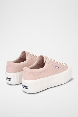 Sapatilhas com plataforma 2631-STRIPE PLATFORM - Rosa