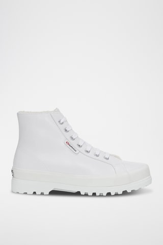 Hoge Leren Sneakers - Wit