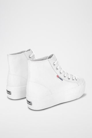 Hoge Leren Sneakers - Wit