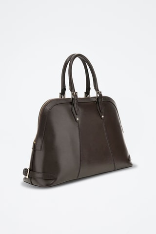Sac à main en cuir New Adele - Taupe foncé - Guess