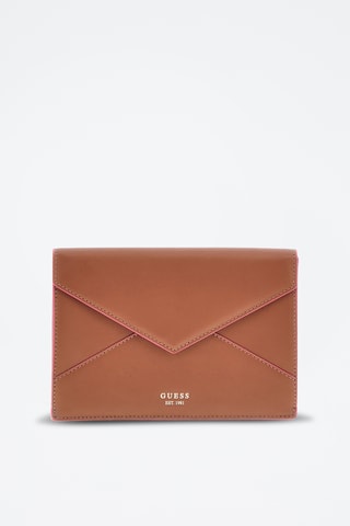 Pochette en cuir Envelope - Marron - Guess