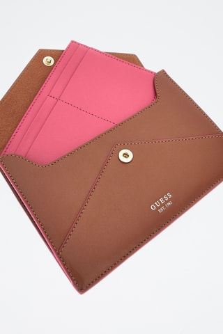 Pochette en cuir Envelope - Marron - Guess