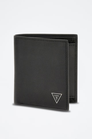 Portefeuille en cuir Firenze - Noir - Guess