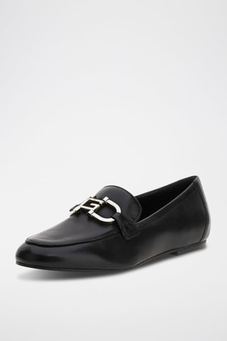 Mocassins en cuir de mouton Isaac - Noir