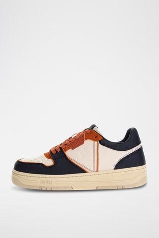 Baskets en cuir Ancona - Blanc et bleu marine - Guess