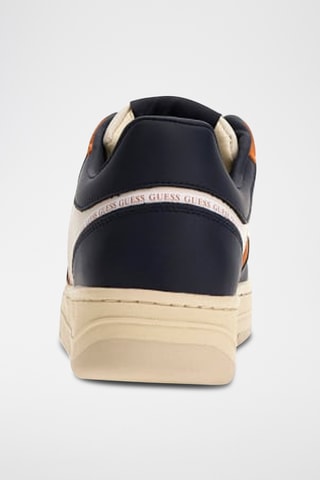 Baskets en cuir Ancona - Blanc et bleu marine - Guess