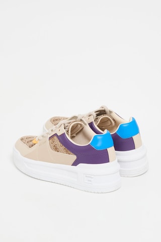 Baskets plateformes - Beige et violet