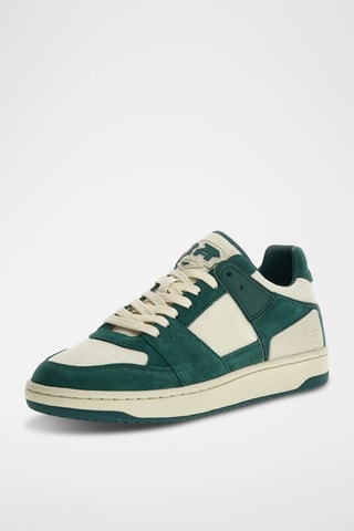 Baskets en nubuck Sava - Vert et beige