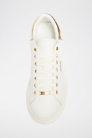 Sneakers plateformes en cuir - Blanc