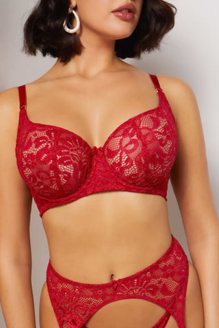 Porte-jarretelles Lina - Rouge