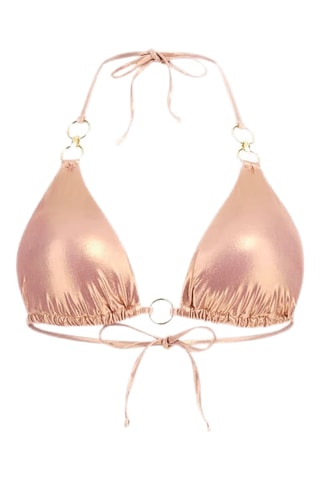Reggiseno bikini con coppe - Salmone