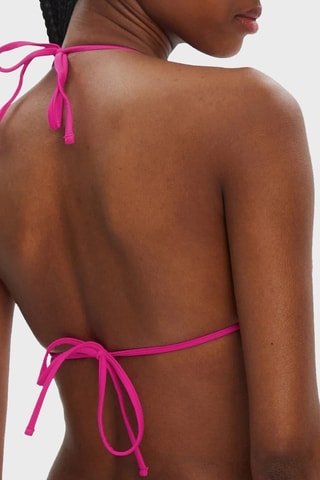 Reggiseno bikini con coppe - Fucsia