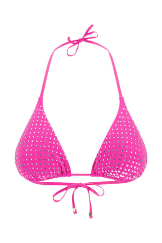 Reggiseno bikini con coppe - Fucsia