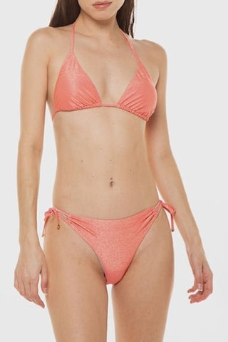 Reggiseno bikini con coppe - Corallo