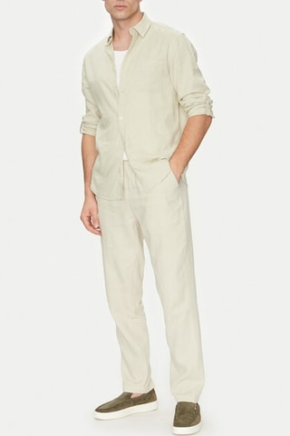 Pantalon en lin - Beige clair - Guess