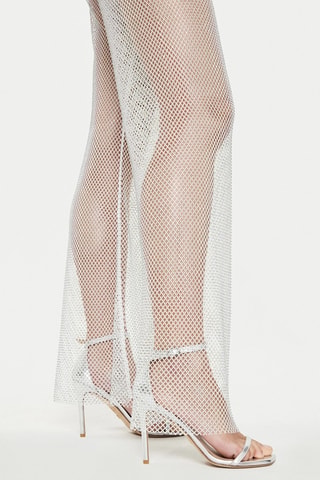 Pantaloni a vita alta - Bianco