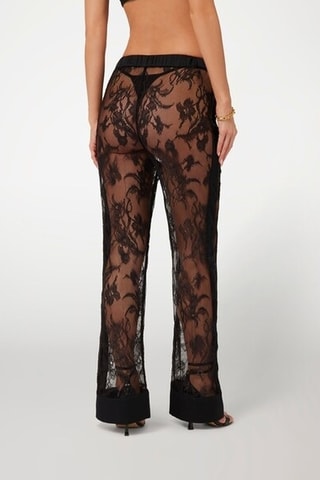 Pantalon en dentelle Brianne - Noir