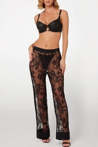 Pantalon en dentelle Brianne - Noir