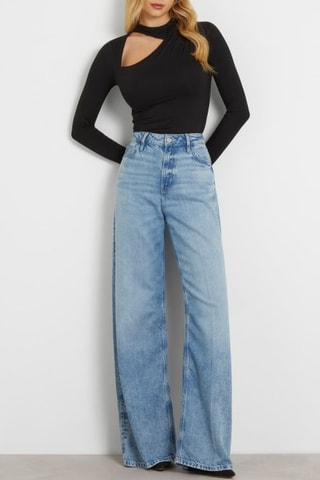 Jean taille haute Saint-Tropez - Bleu clair