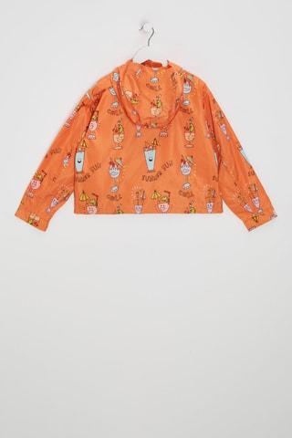 Coupe-vent à capuche - Orange