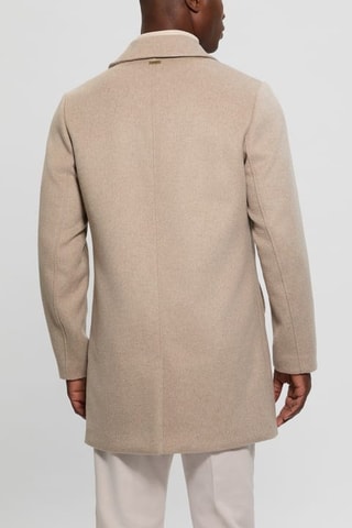 Manteau en laine - Beige chiné